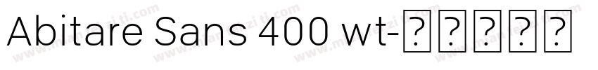 Abitare Sans 400 wt字体转换